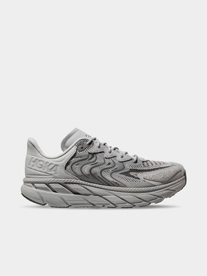 Mens Hoka Clifton Grey Running Shoes