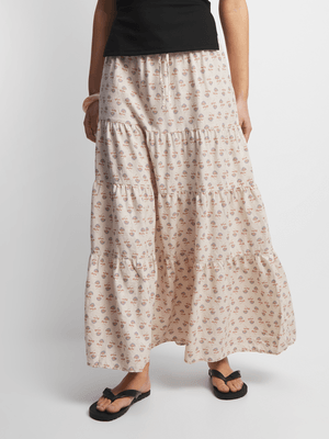 Women's Cotton On Stone Haven Tiered Maxi Skirt