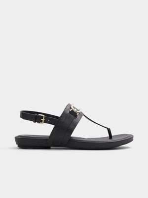 Women's Aldo Black ADRAYNWAN Flat Sandals