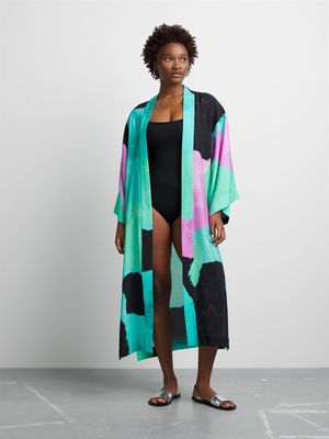 Women's Canvas Maxi Beach Robe