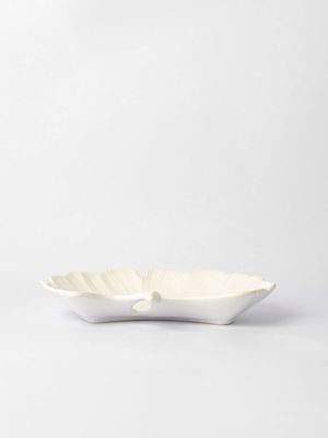 Flower Platter White 29cm