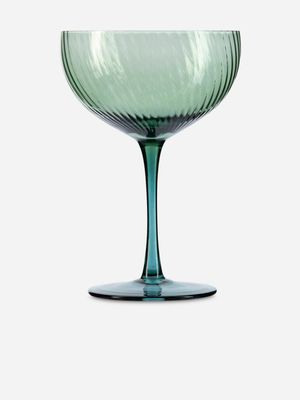 Cosmic Two Tone Cocktail Glass Green