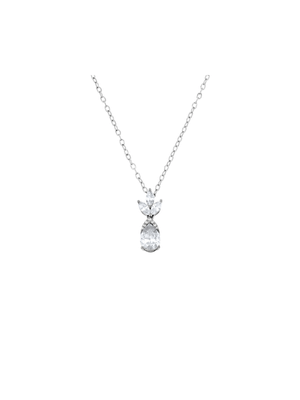 Cheté Sterling Silver White Cubic Zirconia Women’s Ballerina Pendant