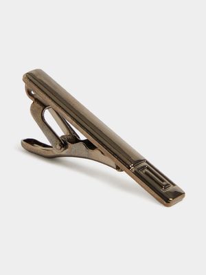 Men's Markham Blocked Gunmetal Tie Clip