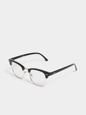 Men's Markham Club Greek Black Sunglasses