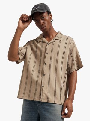 Men's Stone Texture Stripe Shirt