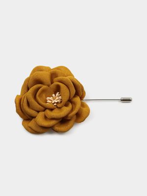 Men's Markham Mustard Buttercup Lapel Pin