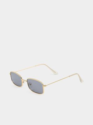 Men's Markham Rectangle Gold Sunglasses