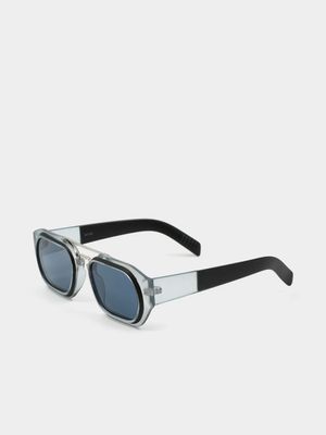 MKM GREY RECTANGULAR SUNGLASSES