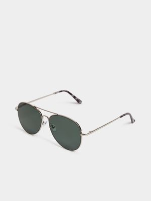 Men's Markham G15 Pilot Silver Sunglasses