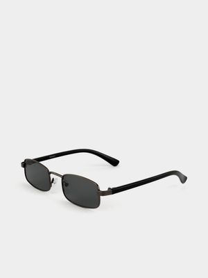 MKM Gunmetal Rectangle Sunglasses