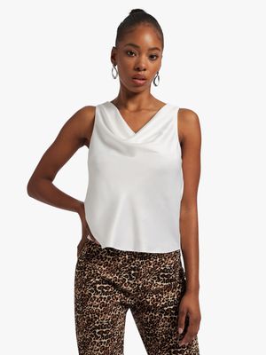 Satin Cowl Neck Cami