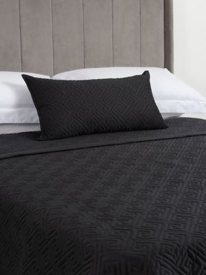 Guest House Athena Quilt Black 220x240