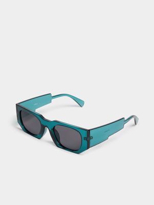 Men's Markham Forest Rectangle Green Sunglasses