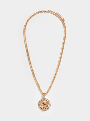 MKM Gold Iced Mufasa Necklace