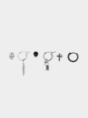 Men's Markham Leaf & Lock Earring Pack