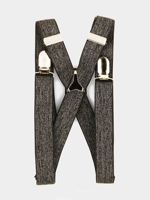 MKM Grey Melange Suspenders