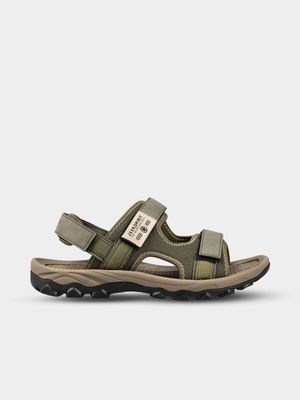 Men's Jeep Green Carve Sandals