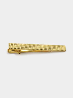 MKM GOLD TEXTURED TIE CLIP