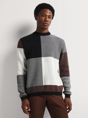 Men's Markham Colourblock Crew Muilticolour Knitwear