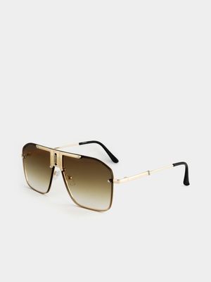 MKM Upstyled Glamamator Gold Sunglasses