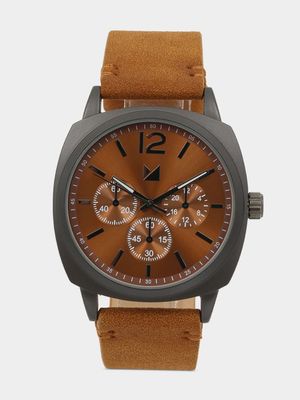 Men s Markham Classic Square Tan Watch Bash