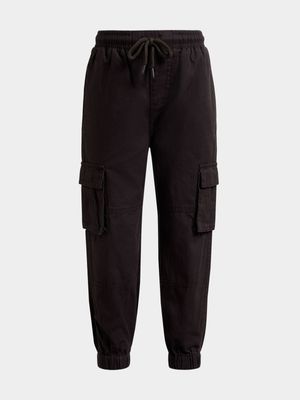 Older Boy's Charcoal Utility Pants