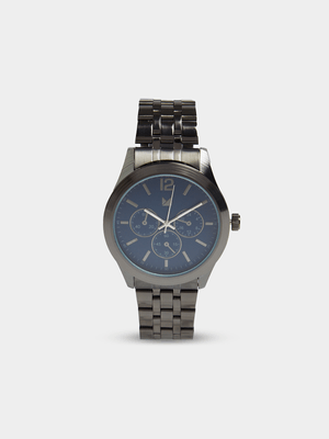 MKM GUNMETAL FORMAL METAL DRESS WATCH