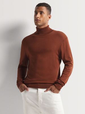 Men's Markham Rust Poloneck