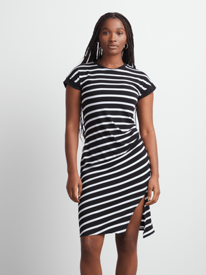 Women's Canvas Striped Tee Dress