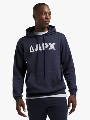 Mens Sneaker Factory Graphic Logo Navy Hoodie