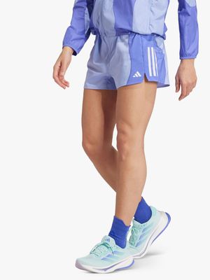 Womens adidas Own The Run Base Aeroready Blue Shorts