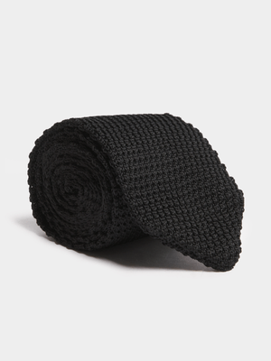 Fabiani Men's Black Knitted Tie