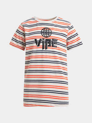 Jet Younger Boys Multicolour Stripe T-Shirt