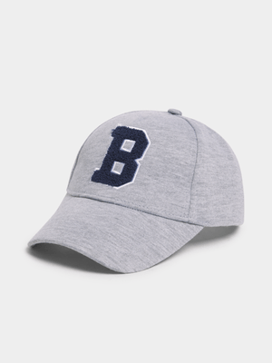 Jet Younger Boys Grey Melange Baseball Cap