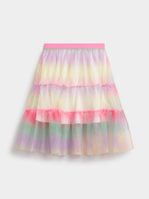 Jet Younger Girls Ombre Mesh Skirt