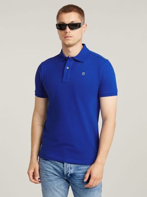 G-Star Men's Dunda Slim Racing Blue Polo