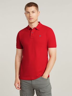 G-Star Men's Dunda Slim Acid Red Polo