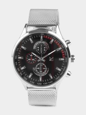 Men's Markham Dynamic Mesh Metal Silver Watch