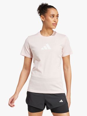 Womens adidas All-Gym Graphic Pink Top