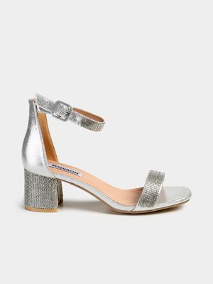 Women's Madison Silver Amira 2 Low Block Heels