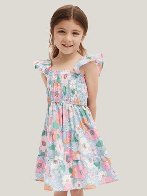 Cotton On Kids Girl Multi Kennedy Tiered Dress