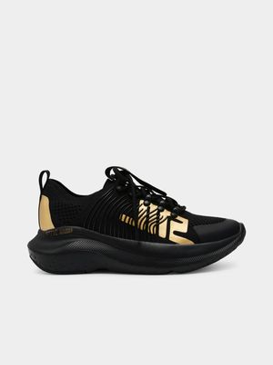 Women's Steve Madden Black & Gold Elevate 1 Performance Sneakers