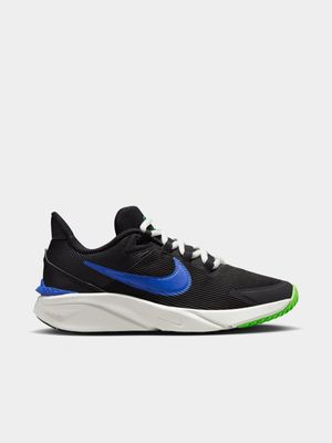 Junior Grade School Nike Star Runner 4 Black/Blue/White Running Shoes