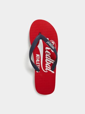 Redbat Athletics Men's Red Flip Flop