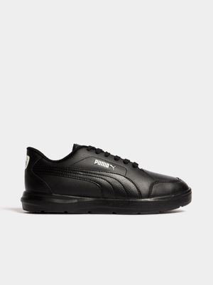 Junior Puma Evolve Court Black Sneaker