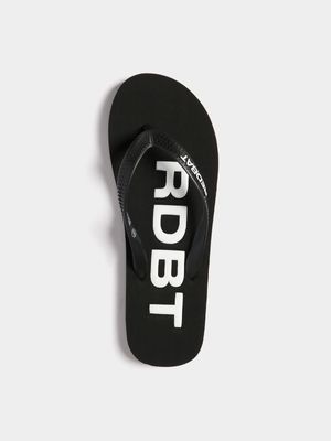 Redbat Athletics Men's Black/White Flip Flop