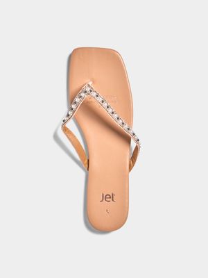 Jet Women's Nude Bling Sandal