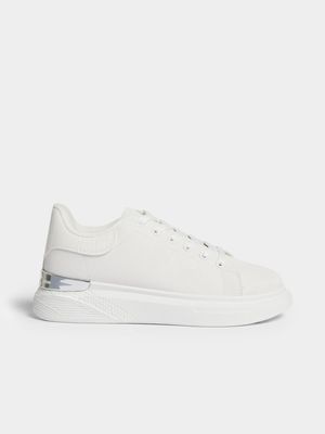 Jet Women's White Croc Chunky Sneakers