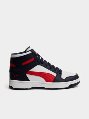 Men's Puma Rebound Lay Up  Navy/Red/White Sneaker